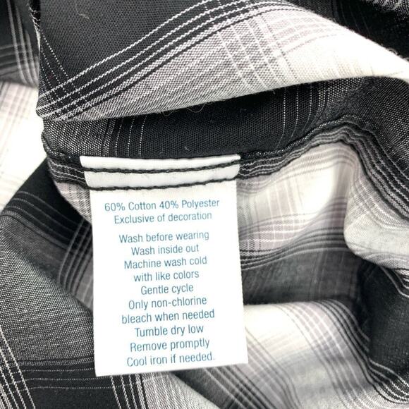 Urban Pipeline NWT Plaid Light Granite Western Button Down Shirt Men’s Size XXL - Picture 7 of 8